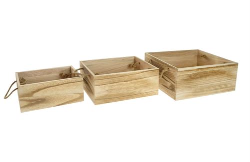 CAIXA MADEIRA SET3 35X25X15CM