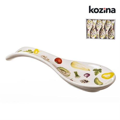 054832 COLHER CERAMICA DESCANSO VEGETAIS