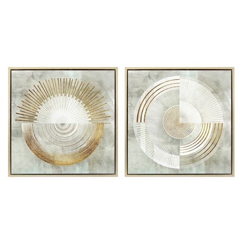 209388 QUADRO CIRCLE 80X80X4CM 2 ST.
