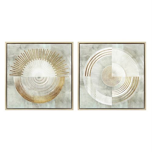 QUADRO CIRCLE 80X80X4CM 2 ST.