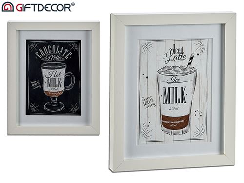 QUADRO BRANCO COFFEE AND MILK 23X3X28