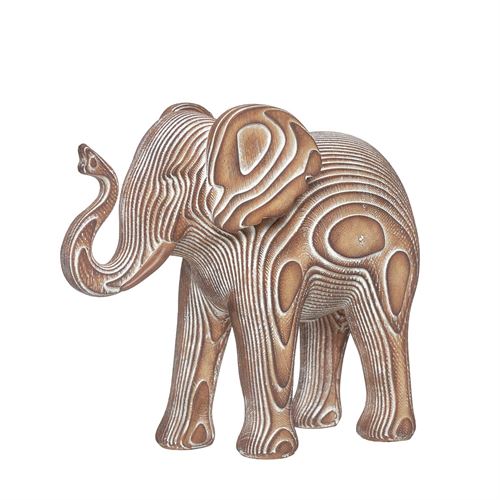 86535 POLIRESINA - ELEFANTE WOOD C 27,50 L 12,00 A 23,00