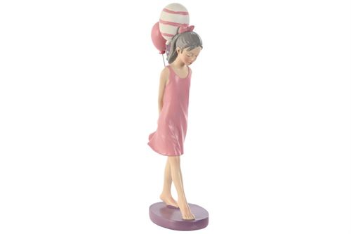 FIGURA RESINA 7X11X27CM ROSA