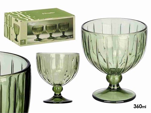 12413 TAÇA VIDRO CHLOE 360ML PK6