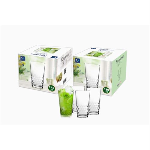 CJ. COPOS VIDRO TS1286/4-1GB (4PCS) 330ml