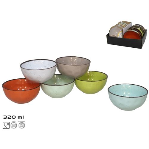 221663 TAÇA PERSA CERAMICA 320ML 6 DEC. SURT.