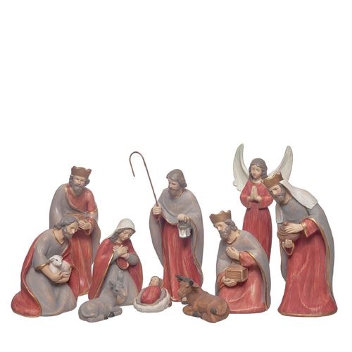 81818 NATAL - PRESEPIO 10PÇS POLIRESINA  C 8,50 L 5,00 A 21,00