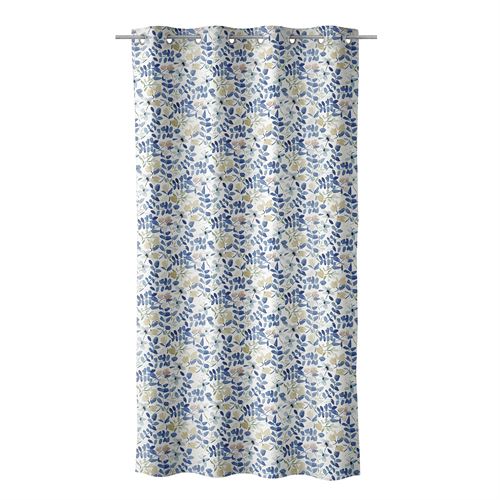 803696 CORTINADO LONITA IMPRESSO AZUL 140X260CM