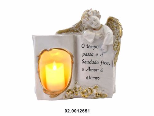 02.QTY818117KG-2-P ANJO C/FRASE MARFINITE 30X29X15CM