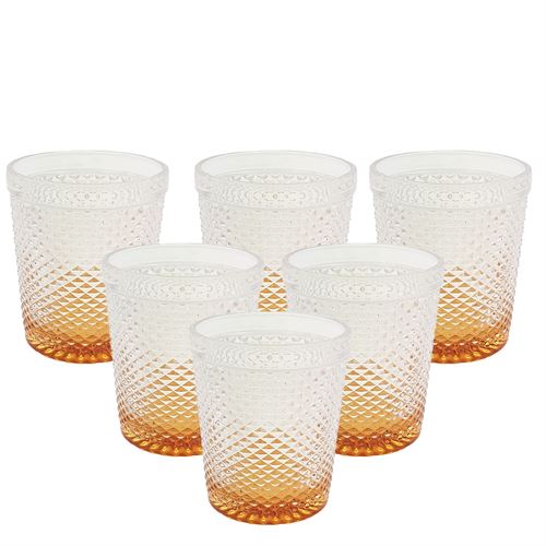 23802 COPOS BICOLOR AMBAR 310ML X6