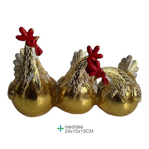 GR-78636 GALINHA RESINA 24x10x15cm