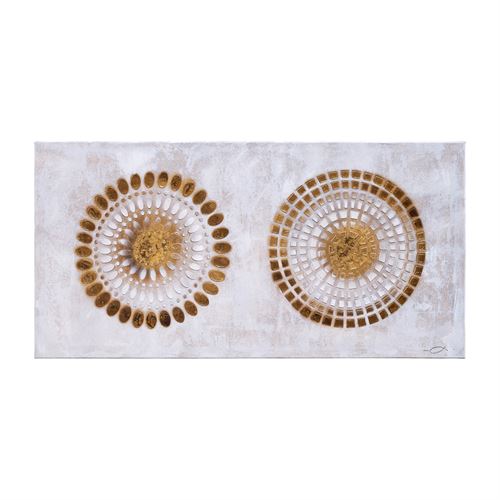 803640 TELA PINTADA DETALHES METALICOS CANVAS 100X2,50X49,50CM