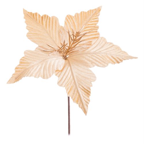 742237 POINSETTIA POLIESTER OURO 25 X 25 X 33CM