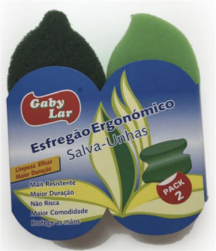 ESFREGAO ERGONOMICO SALVA UNHAS PK2