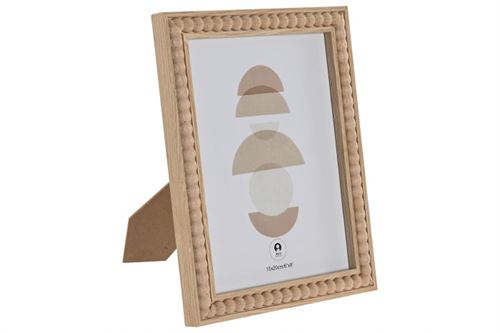 MF-214767 MOLDURA 15X20 MDF VIDRO 18X1,8X23CM BOLINHAS NATURAL