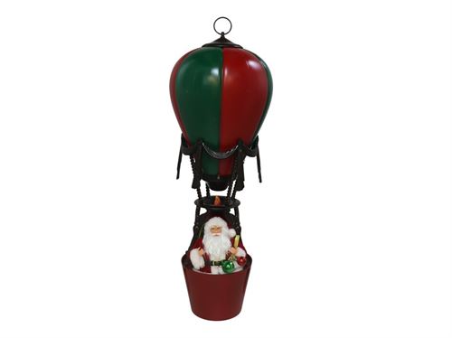 325750 FIGURA DO PAI NATAL EM BALÃO VERDE/VERMELHO