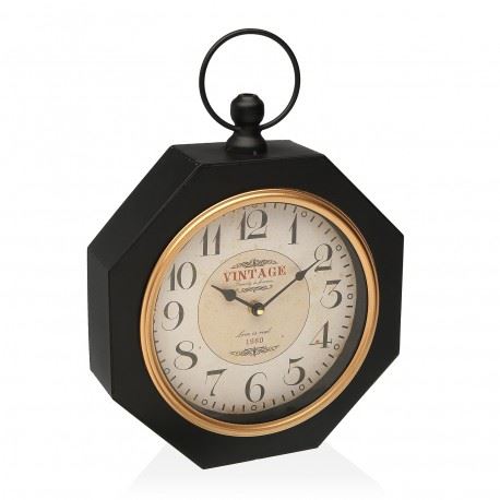 18190915 RELOGIO PAREDE NEGRO 28X38,5X8CM