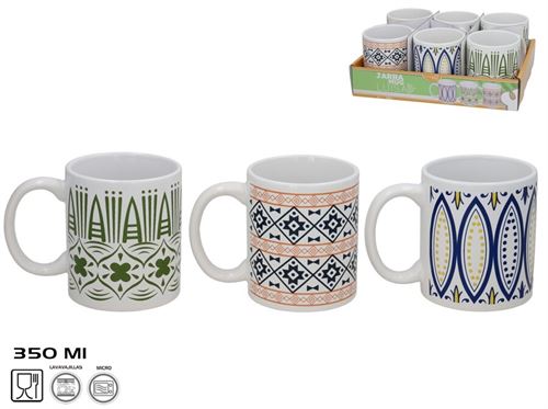 530284 CANECA JARRO 350ML 3SURT