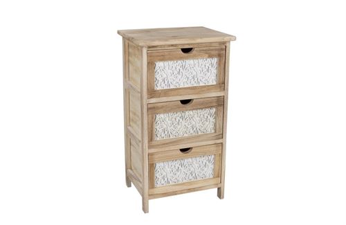 67285 MOVEL 3 GAVETAS MADEIRA BRANCO