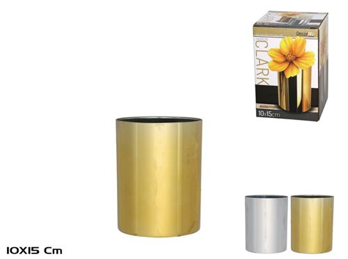 442228 VASO CLARK OURO/PRATA SORTIDO 10X15