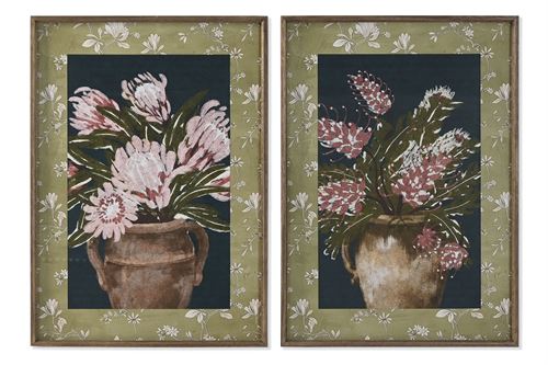 CU-218487 QUADRO VIDRO MDF 50X2,5X70 JARRO 2 MOD.