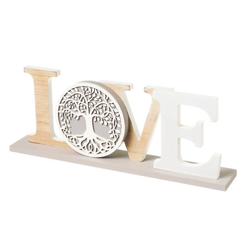 DECORACAO LOVE MDF 45 X 7 X 17,50 CM