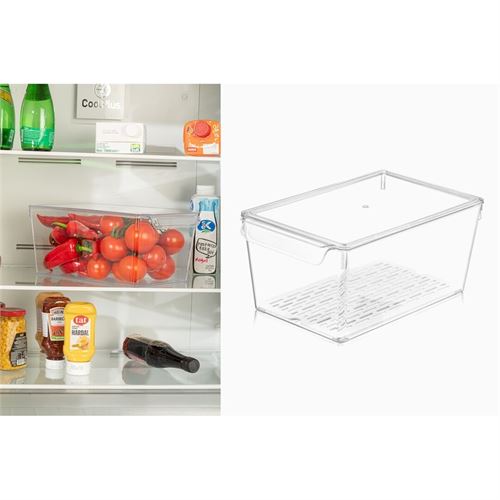P234392153 CAIXA  ACRILIICA ALIMENTOS 00832 C/TAMPA 20x32.5x14cm