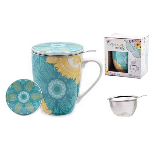 BC-74435 CANECA MANDALA C/FILTRO 320ML