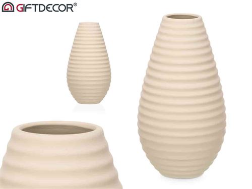 80114 JARRA CERAMICA RISCAS 33CM
