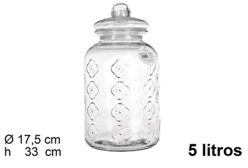 105446 FRASCO VIDRO HERMETICO AMAPOLA 5L