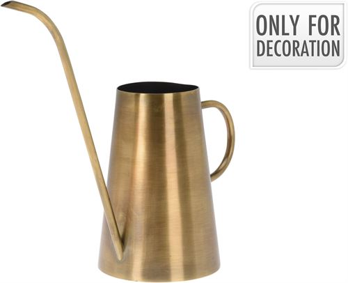 JARRO DECORATIVO METAL OURO 27CM