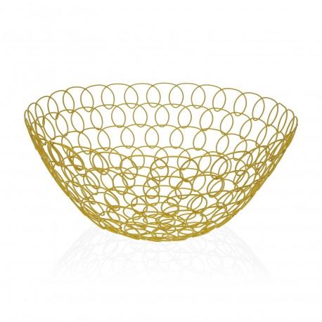 15611947 FRUTEIRO METAL AMARELO 28CM