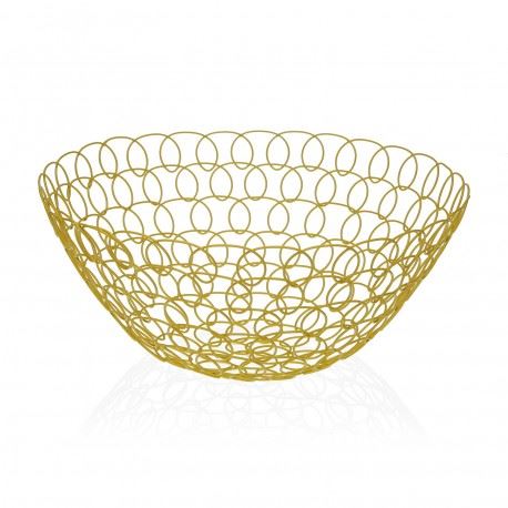 FRUTEIRO METAL AMARELO 28CM