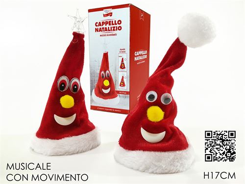 490001 GORRO NATAL MUSICAL 2SORTIDOS