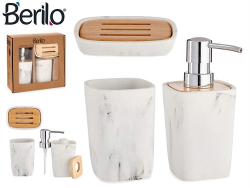 CONJ WC BAMBU/CERAMICA BRANCO 