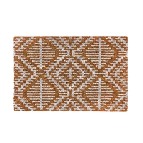 803538 TAPETE BOHO WHITE FIBRA DE COCO 60 X 40 X 1,50 CM