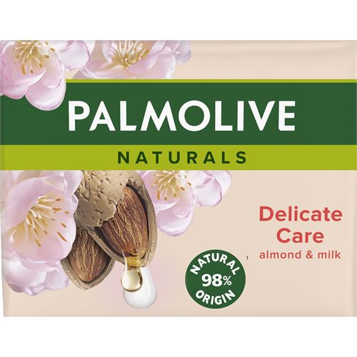 PALMOLIVE SABONETE  LEITE _amp_AMENDOAS PK4 X90G