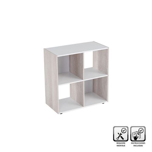 136320 ESTANTE 2 PRATELEIRAS MDF BRANCO 60X29X62CM