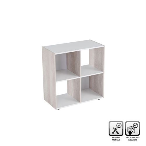 ESTANTE 2 PRATELEIRAS MDF BRANCO 60X29X62CM