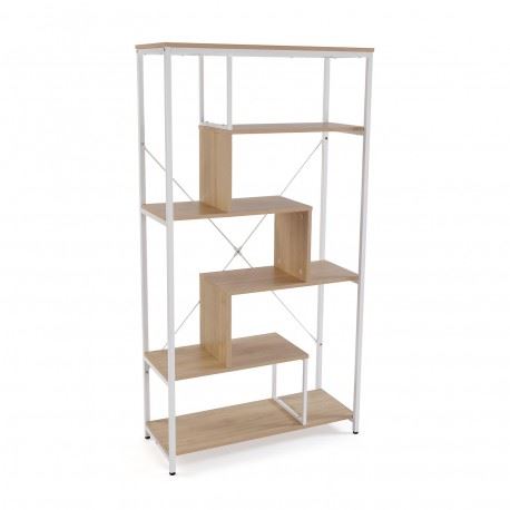 21300062 ESTANTE MDF E METAL 6 PRATELEIRAS 85X35X163CM