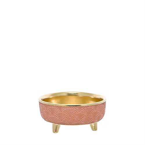 TACA CERAMICA GOLDEN BRICK 16X9CM