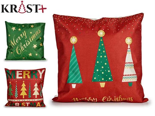 96170 FRONHA ALMOFADA NATAL 45X45CM 100%POLIESTER