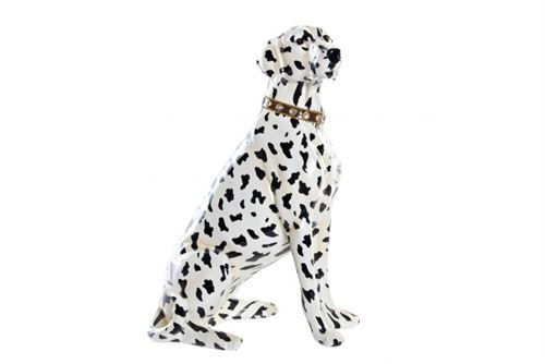 FD-189969 FIGURA RESINA 28,5X20X39,5 DALMATIAN DOG BRANCO