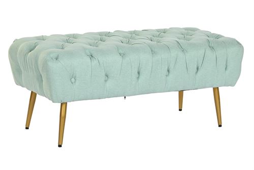 MB-200582 BANQUETA POLIÉSTER METAL 103X46X42 VERDE JADE