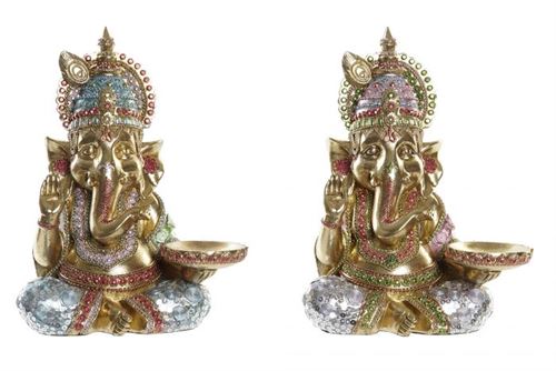 FIGURA RESINA 18X13X24 GANESHA 2 MOD