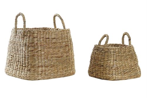 DC-194942 CESTA SET 2 FIBRA 37X37X30 NATURAL