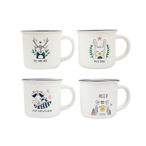 MUGANI010 CANECA CERAMICA ANIMAIS 35CL
