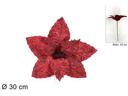 106175 FLOR NATAL VERMELHO 65CM