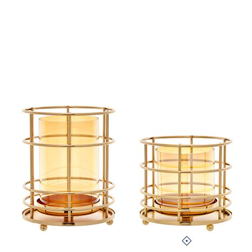 78892 CASTIÇAL DECORATIVO VIDRO METAL
