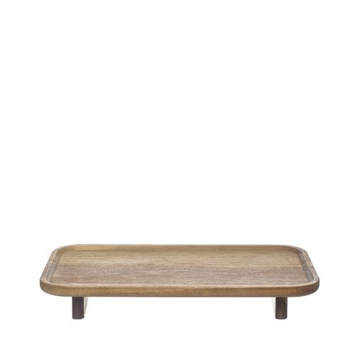 55345 ACÁCIA -BANDEJA C/PÉ 38X20.50X6.80CM